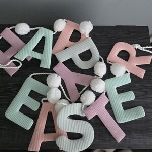 Happy Easter Pastel Color Banner